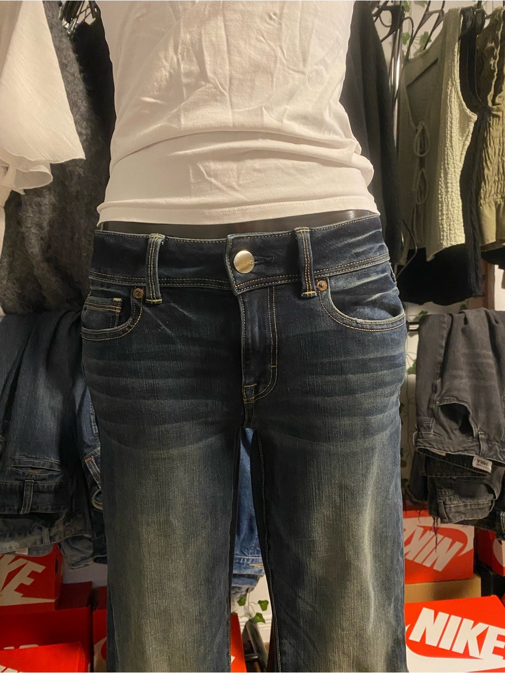 American Eagle Outfitters Women's Dark Wash Boot Cut Jeans